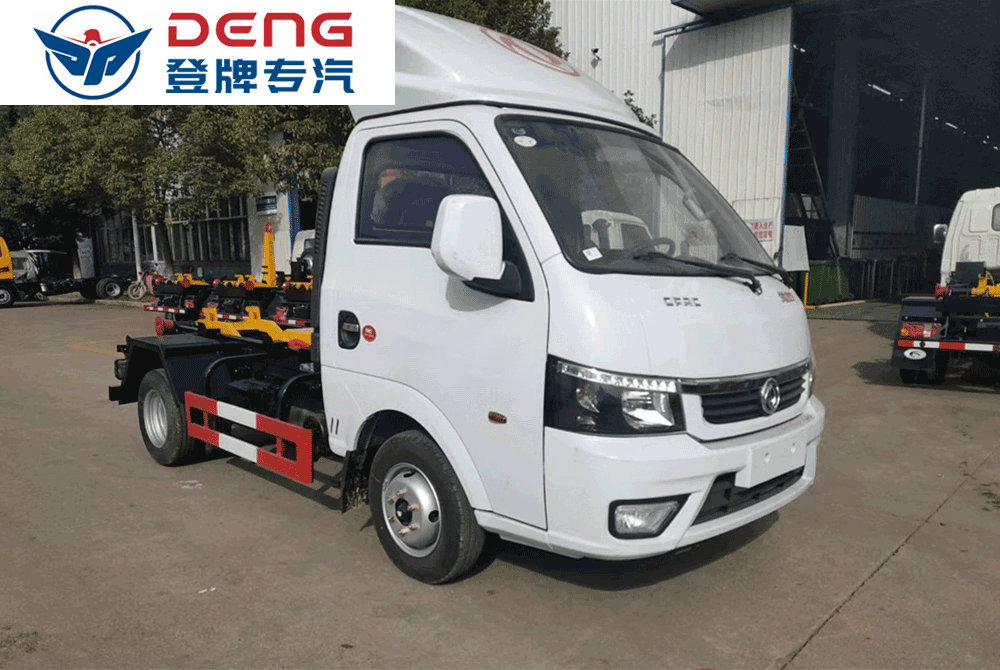 東風(fēng)途逸3方藍牌勾臂垃圾車(chē)_06