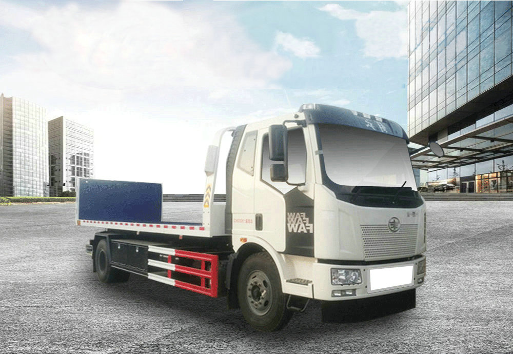 國六解放J6一拖二清障車(chē)_02