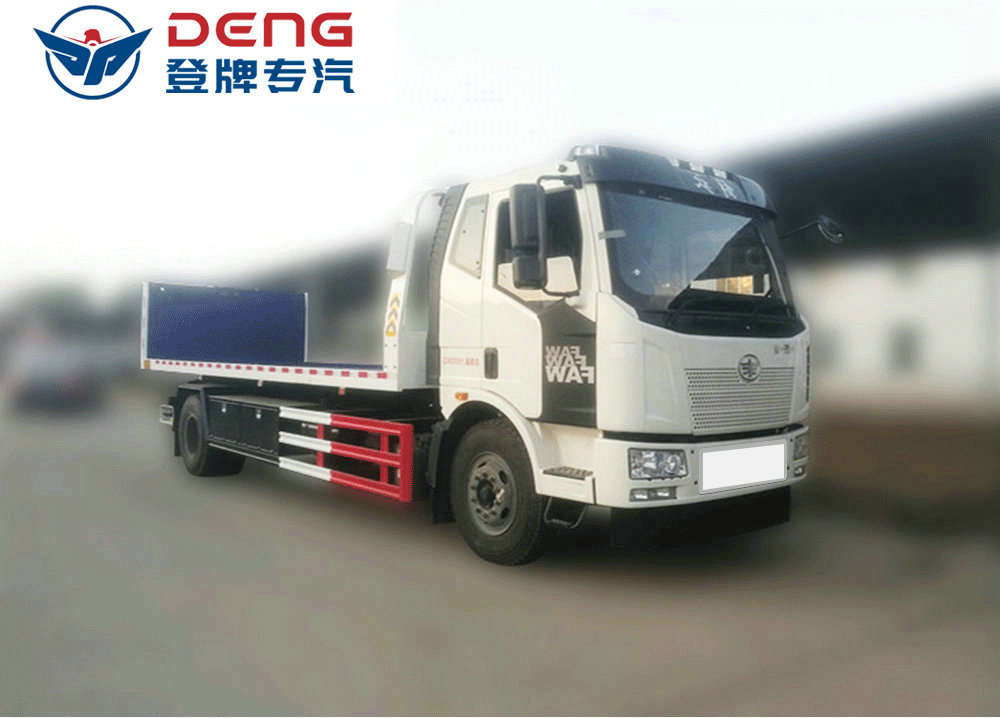 國六解放J6一拖二清障車(chē)_06