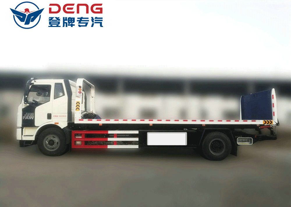 國六解放J6一拖二清障車(chē)_11